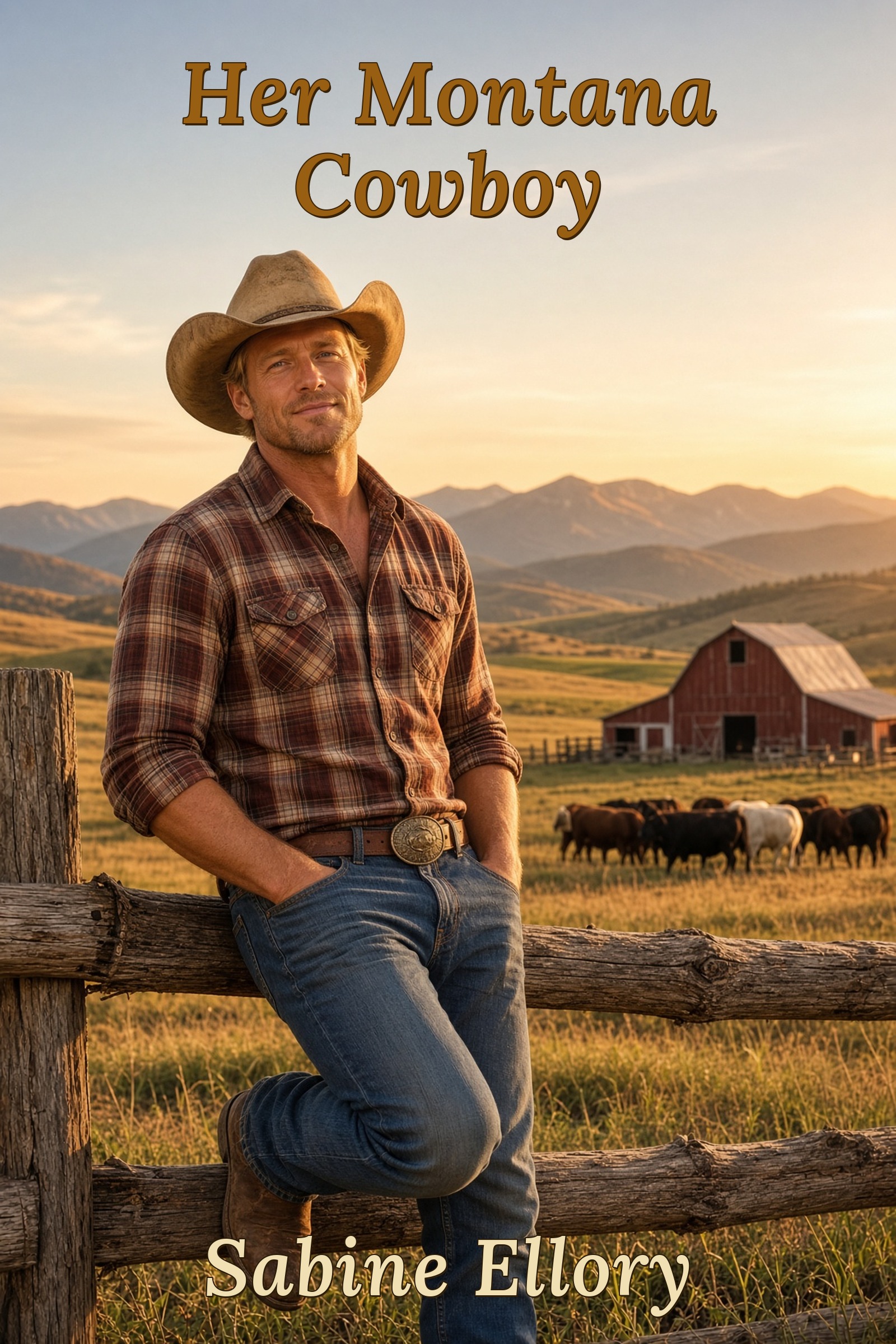 Cover of Her Montana Cowboy by Sabine Ellory